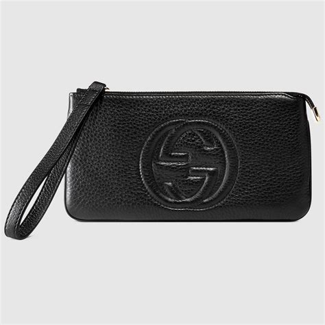 gucci soho soft patent leather wristlet|gucci clutches for women.